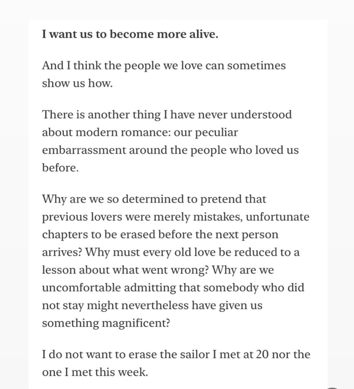 Original supplied page for More alive